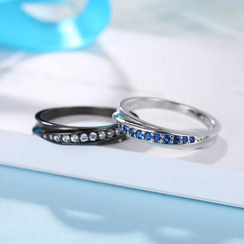 Iutopian украшение для свадьбы помолвки подарок роскошные кубические циркониевые кольца для женщин# 11410sw