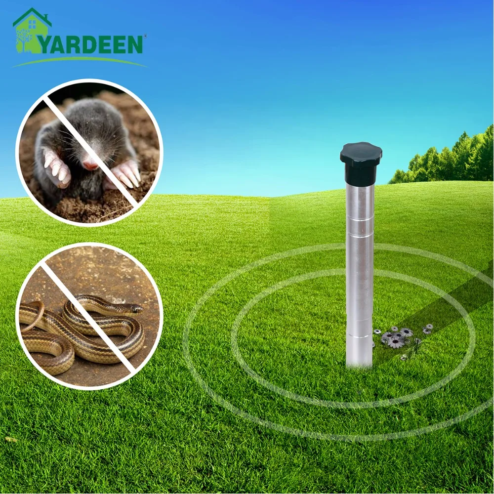 2018 Garden Eco Friendly Ultrasonic Animal Pest Repeller Moles, Snakes
