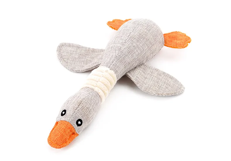 ANSINPARK lovely cat cat dog dog chew toy animal toy stuffed animal squirrel bite cloth fabric cartoon wild goose squeak toy j66