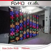 FLYKO P8 2*3 м волшебный цвет светодиодный видеоэкран на свадебные украшения
