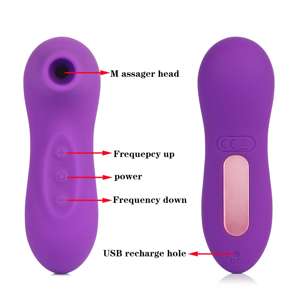 Clit Sucker Vibrator Blowjob Tongue Vibrating Nipple Sucking Sex Toys for Women Sex Oral Licking Clitoris Stimulator Masturbator (2)