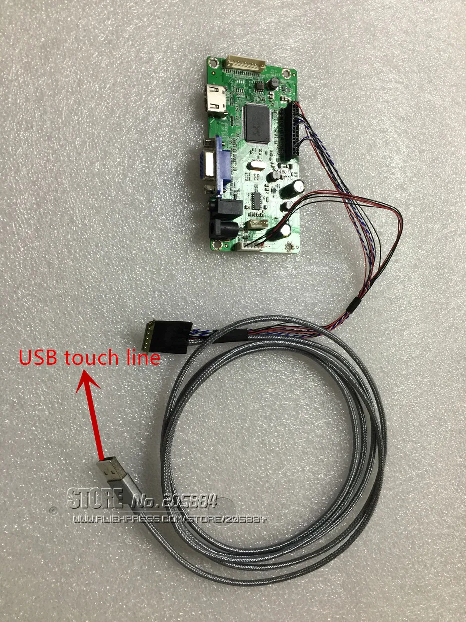 14," /15,6 дюймов USB lcd сенсорный экран+ привод Плата USB сенсорный дисплей в сборе/аксессуары