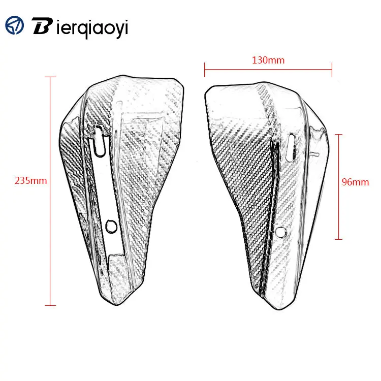 Универсальный Handguard мотоцикл для BMW Honda Углеродные защитные накладки для мотокросса для KTM Kawasaki Yamaha Suzuki Ducati
