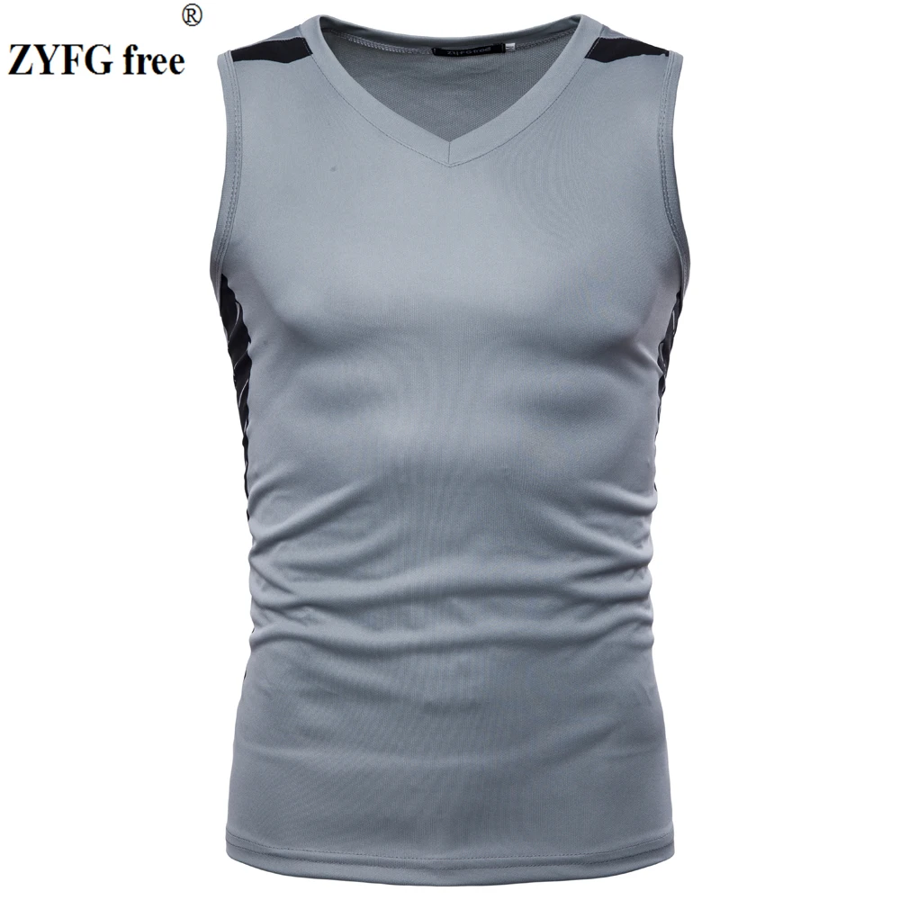 Buy 2018 Absorb sweat vest New Arrivals male two colors patchwork cotton