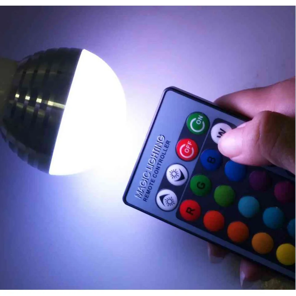 RGB светодиодная сценическая лампа E27 3 Вт AC110V 220 В Светодиодная KTV бар диско
