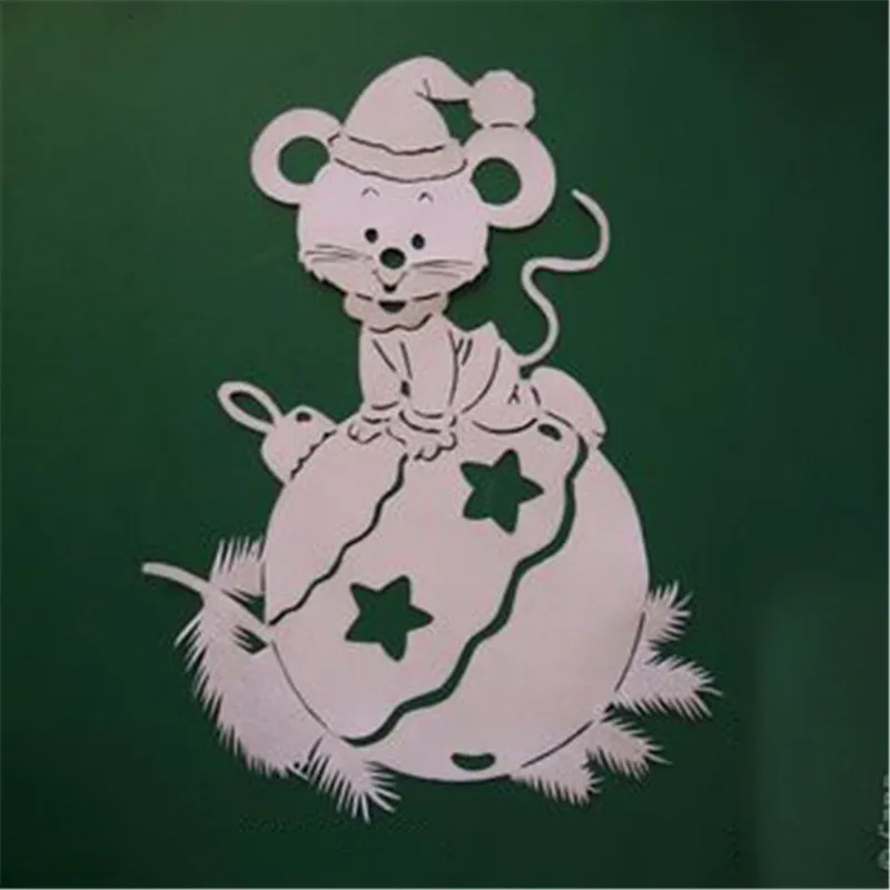 

YaMinSanNiO 1 Pcs/lot Metal Cutting Dies Scrapbooking for Card Making DIY Embossing Cuts New Craft Die Mouse Balloon