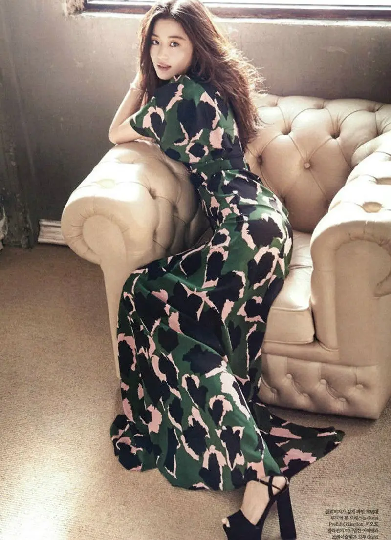 2019 Runway Vintage Boho Polka dot Long Dress Short Sleeve Green Elegant Women Fashion Designer Party Maxi Dresses (13)