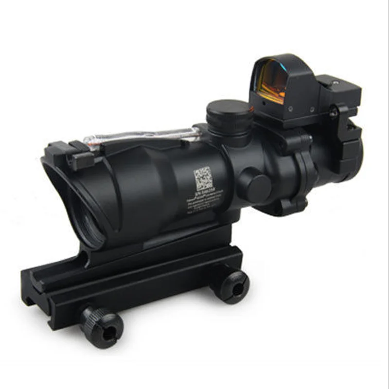 

Tactical 4X32 Reticle Rifle Scope With Mini Red Dot For Airsoft Hunting Shooting
