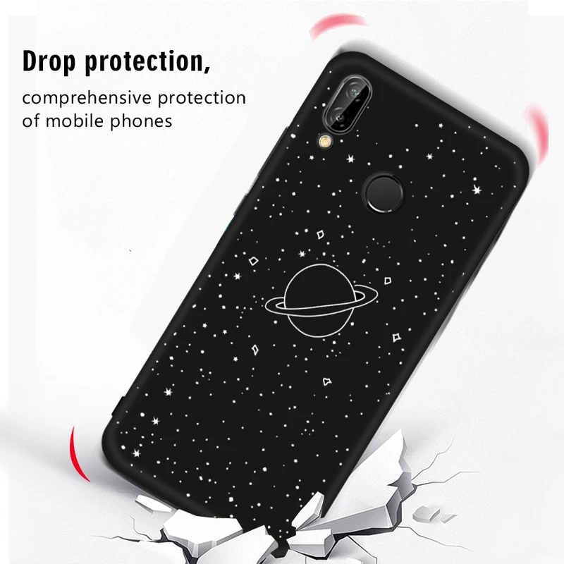 ТПУ чехол для телефона с рисунком для huawei Honor 8X Max 9X Pro Note 10 9 Lite 7X V9 Play 6C Pro Magic 2 Space Cartoon Cover Patten Coque