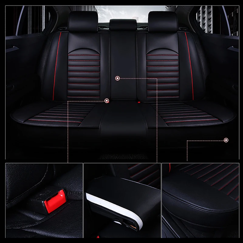 HeXinYan Leather Universal Car Seat Covers for Mazda all models mazda 3 5 6 CX-5 CX-7 CX-9 automobiles accessories car styling