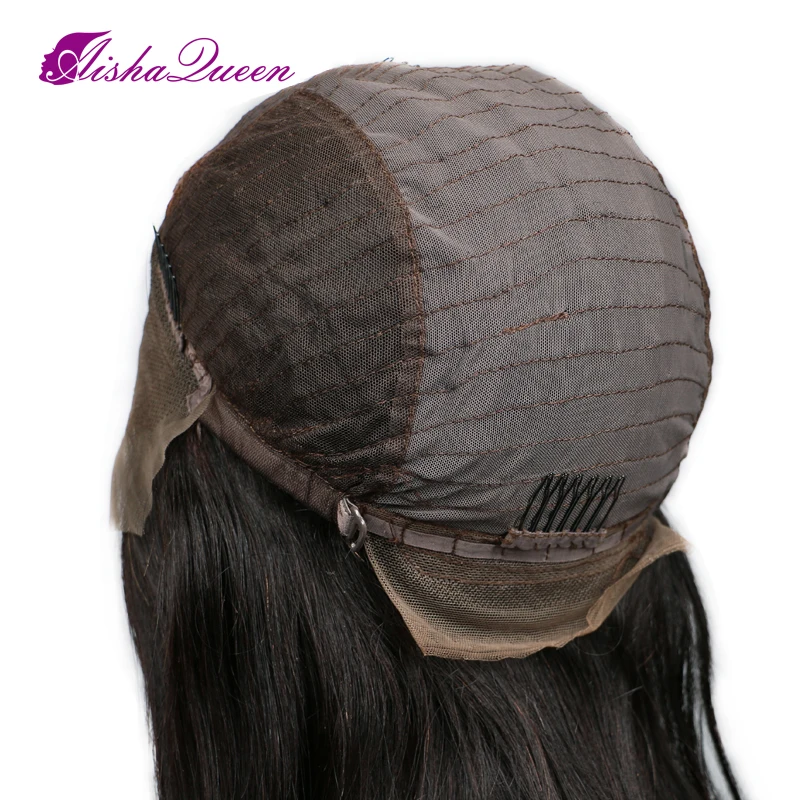 Короткий боб полный парик человеческих волос шнурка Бразильский Натуральный прямой натуральный цвет бесклеевой полный парик шнурка 130%