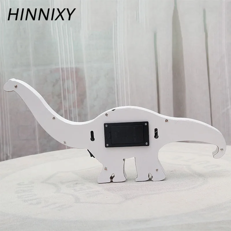 Hinnixy Динозавр Детский ночной Светильник Деревянный 3D светодиодный настольный светильник прекрасный Декор для спальни светильник для детей подарок на день рождения