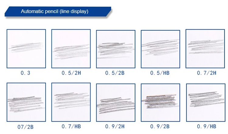 Писчая, для рисования Карандаш Один 2 H ZD126 0,9 мм автоматическая идентификация металлических арт черного цвета для офиса механические карандаши grand качество 6 шт./лот