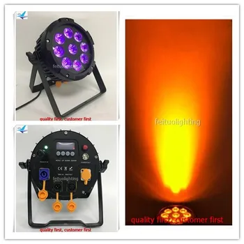 

A- 4X Battery powered 9x12w rgbawuv 6in1 phone WiFi waterproof IP65 wireless LED par with DMX uplight