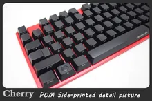 104 POM Rainbow Gradient Keycap Cherry Profile is suitable for Cherry G80-3000 3850 3800 MX3.0 etc Mechanical keyboard
