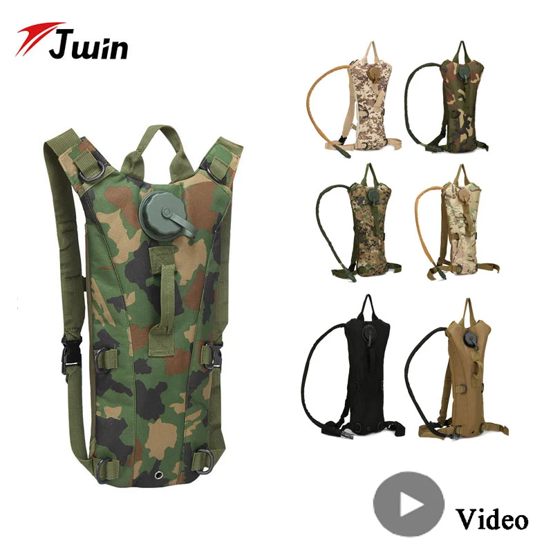 

3L High Capacity Military Tactical Hydration Water Backpack Water Bladder Inside Outdoor Water Bag Molle Camouflage Bags