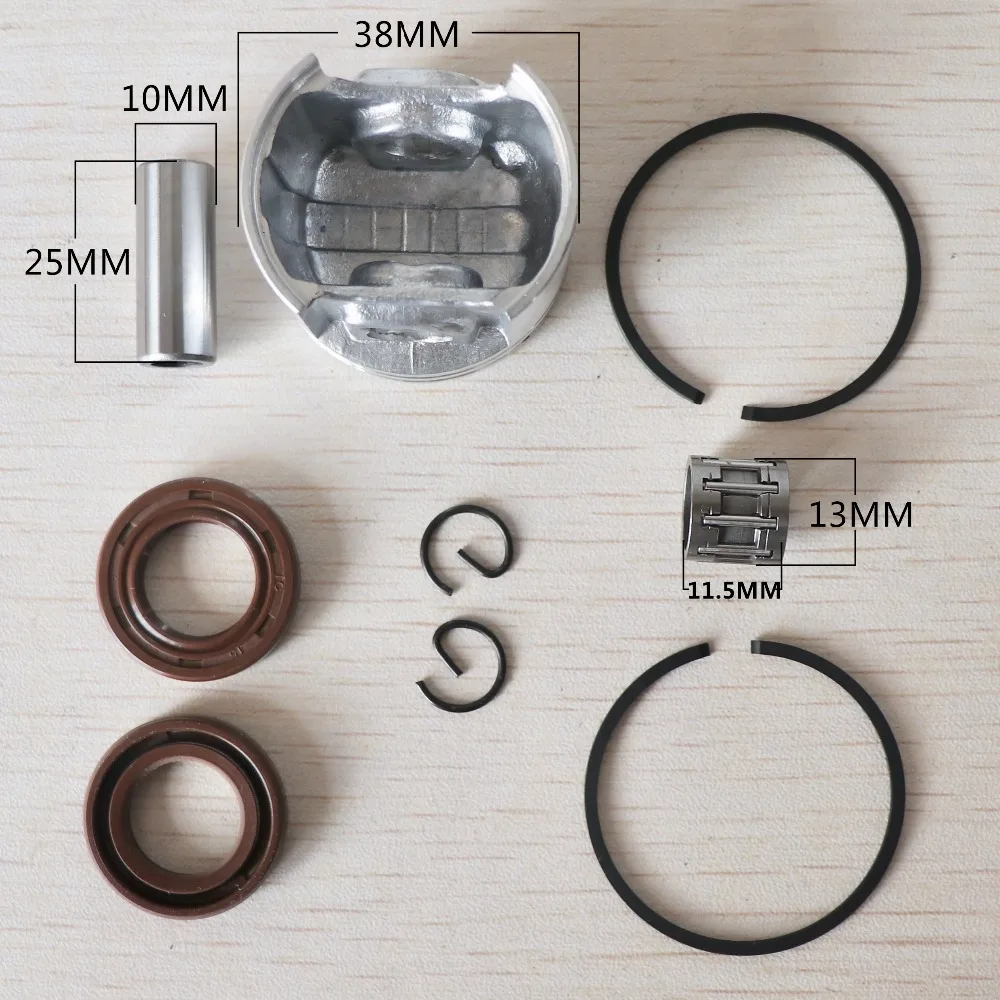 38 мм поршень и кольца 10 мм игольчатый подшипник сальник Ремонтный комплект для Stihl MS180 018 180 бензопила