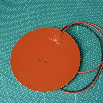 

Funssor Reprap 3D printer DIY accessories round silicone rubber heating plate 12V 150W Round Silicone Rubber Heater Mat 180mm
