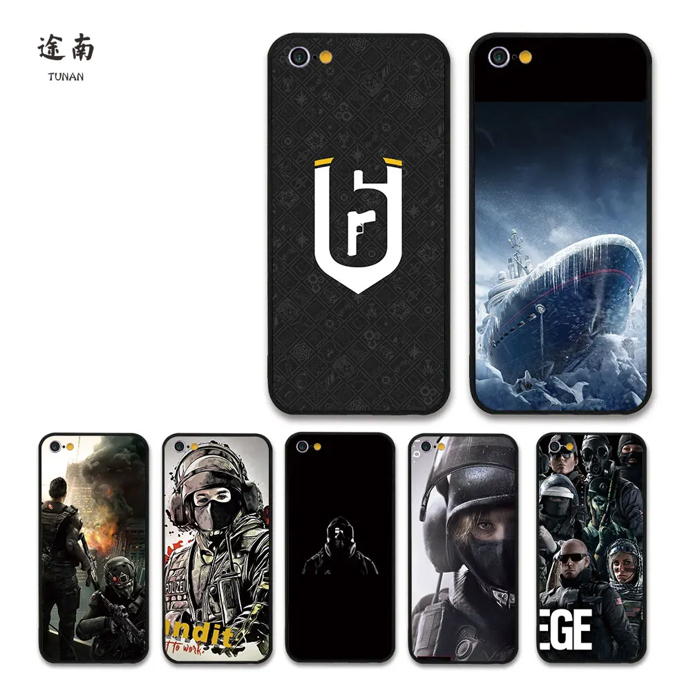 Крутой Радужный чехол six siege gema Coque Funda для Iphone 6 7 8 Plus Милая обложка фильма X телефон