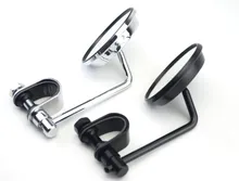 Rear view Mirrors Moped Motorcycle Backup Mirror  Real