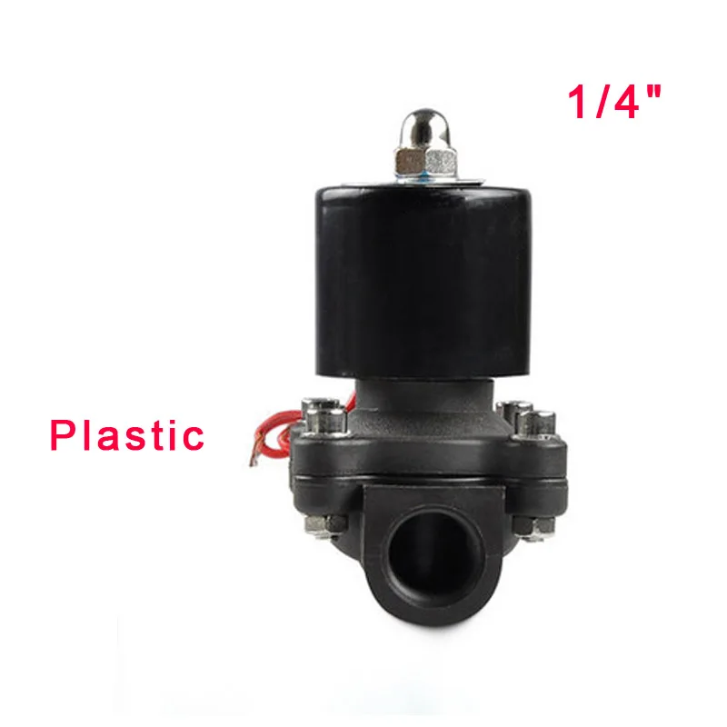 Электрический Соленоидный клапан, вода, воздух, обычно близкий 2 пути 1/" 2W025-08 инженерный пластиковый корпус, электромагнитный DC12V 24V AC220V