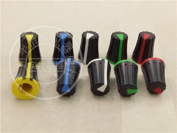 10pcs potentiometer knob cap B Black / Half - axis potentiometer cap / large width 12MM high 15.5MM