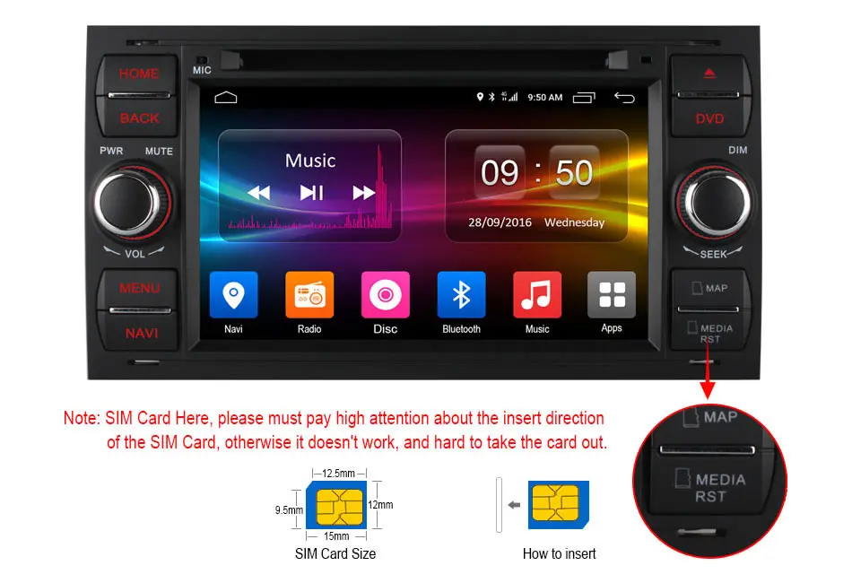 Cheap For Ford Focus II Galaxy C-MAX S-Max Fiesta Transit Mondeo Fusion Kuga Android Head Unit Gps Navigation Multimedia Video Player 1