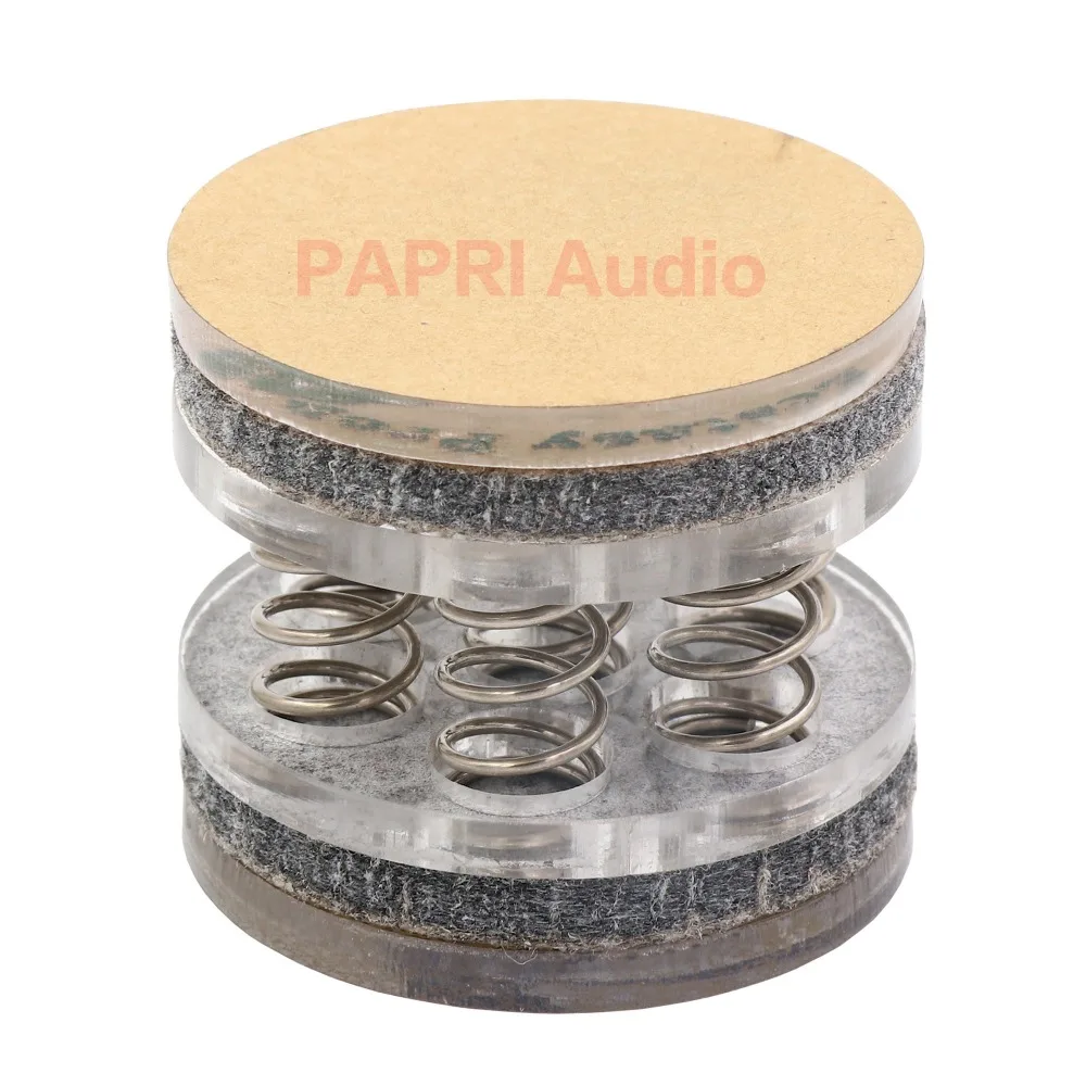 PAPRI 43x37 мм DIY пластиковые ножки со стальной пружиной для CD проигрывателя Preamp LP