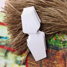 Популярные Новинки года пустой белый Цепочки и ожерелья карты и DIY серьги Дисплей карты логотип moq: 1000 Серьги Логотип стоимость printting дополнительный