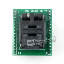 QFN28 к DIP28(A) QFN28 MLF28 MLP28 Plastronics 28QN50K15050 IC тестовая розетка программируемый Адаптер 0,5 мм шаг