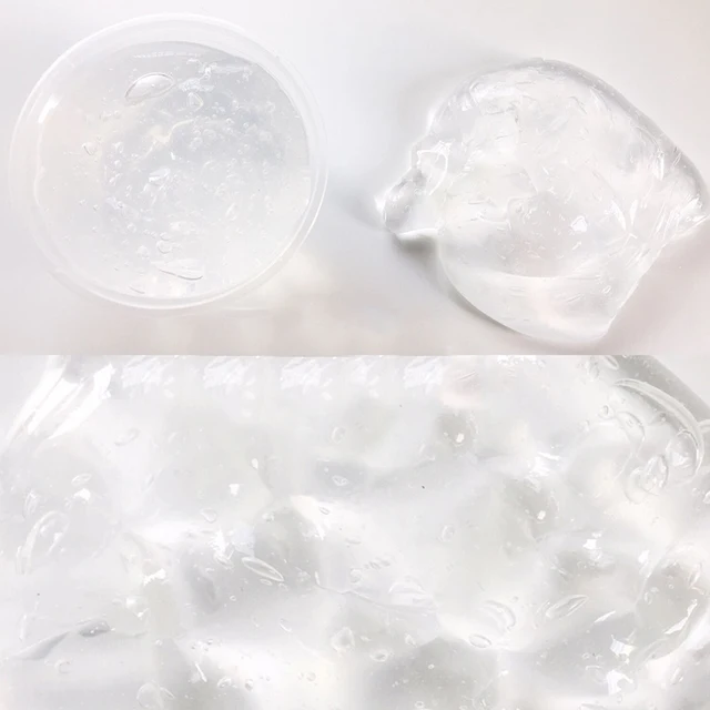 2021 Transparent Slime Toys Crystal Glue for Fluffy Putty Cloud Slime Plasticine Clay Light Polymer Kids Antistress Toy Supplies 2