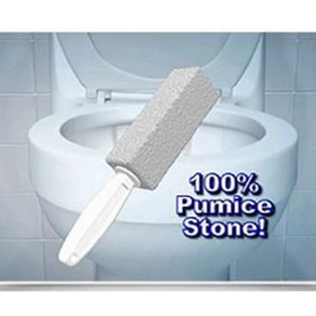 2pcs Bathroom Toilet Cleaning Brushes Practical Portable Natural 2pcs Bathroom Toilet Cleaning Brushes Practical Portable Natural Pumice Stone Cleaner Brush Wand Household Tool