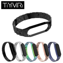 Браслет mi Band 3 для Xiaomi mi band 3 металлический ремешок на запястье браслет из нержавеющей стали браслеты mi Band 3 сменный ремешок