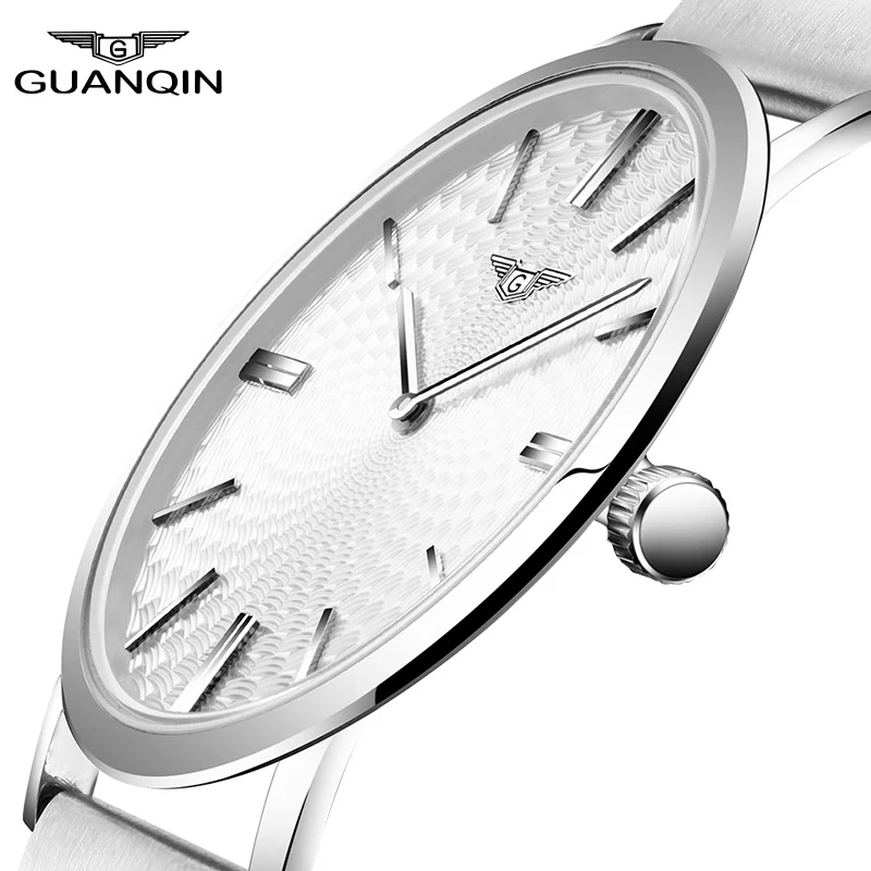 

Top Brand GUANQIN 2016 New Watches Men Simple Style Quartz Watch With Slim Movement Male Fashion Waterproof relogio masculino