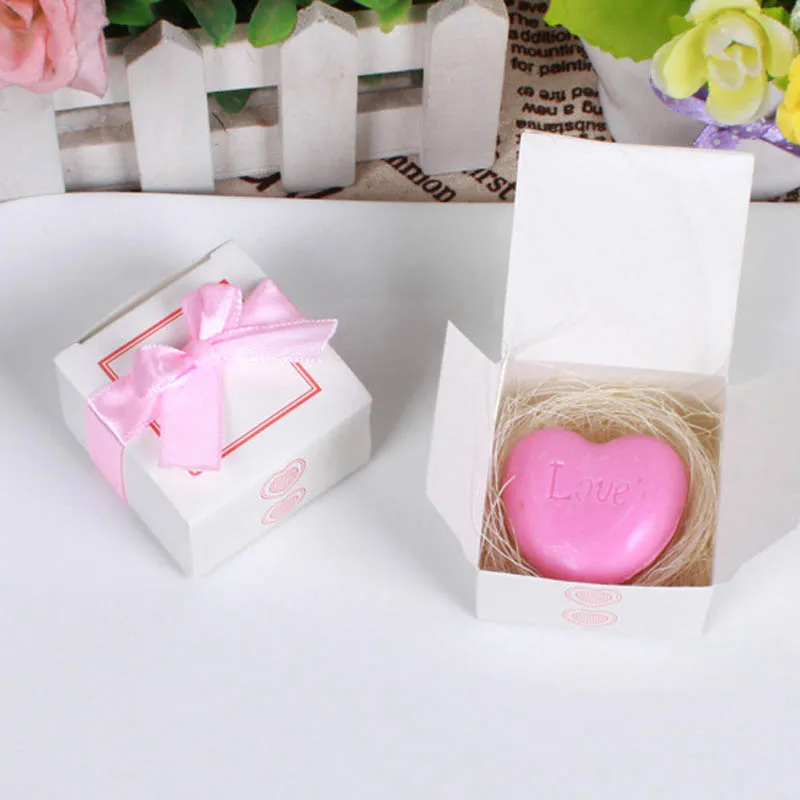 40 шт./лот мини душистое мыло свадебный подарок Савон вечерние сувениры для гостей конструкции купальный мыло подарок на вечеринку в честь рождения ребенка - Цвет: pink heart