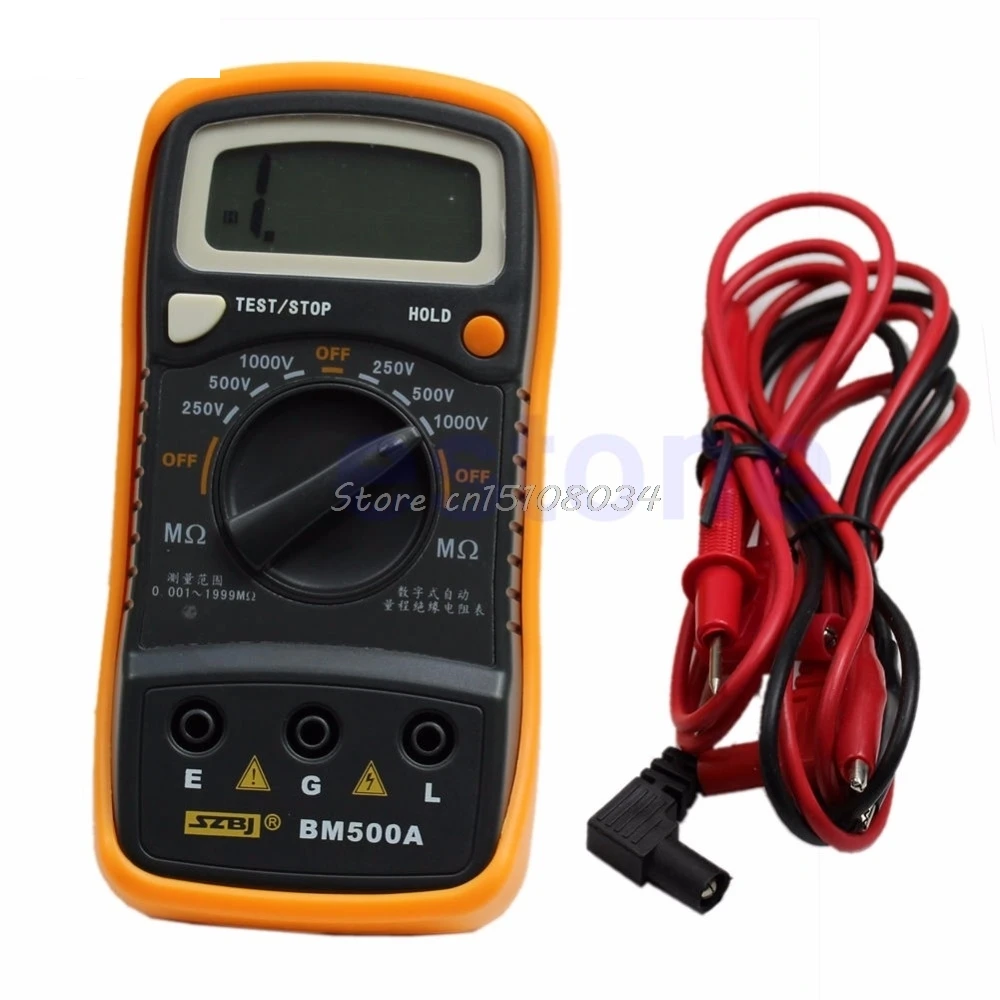 

Resistance Tester BM500A 1000V 1999M Digital Insulation Meter Megohmmeter Megger S18 Drop Ship