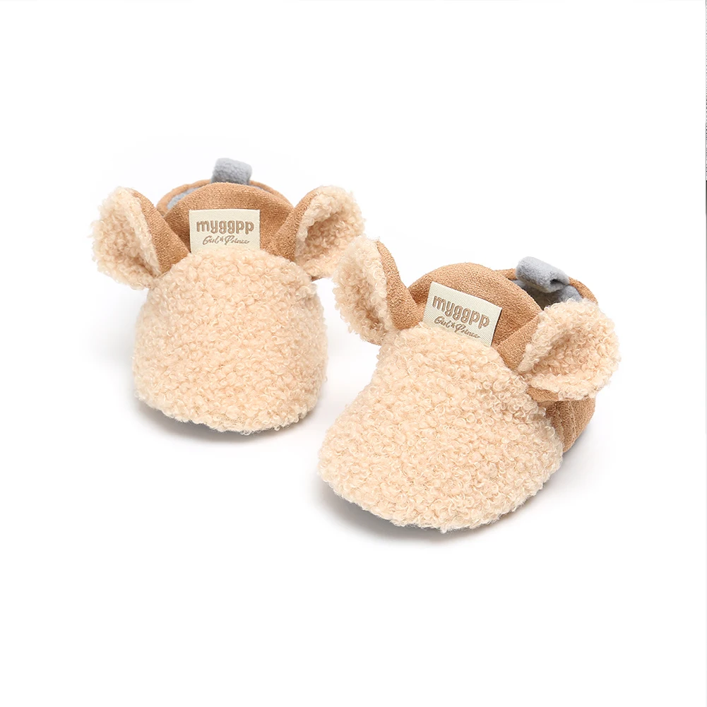 Farfoot AU Toddler Girl snow Boots Shoes Newborn Baby Autumn Winter Cotton Warm Soft Sole Plush Prewalker