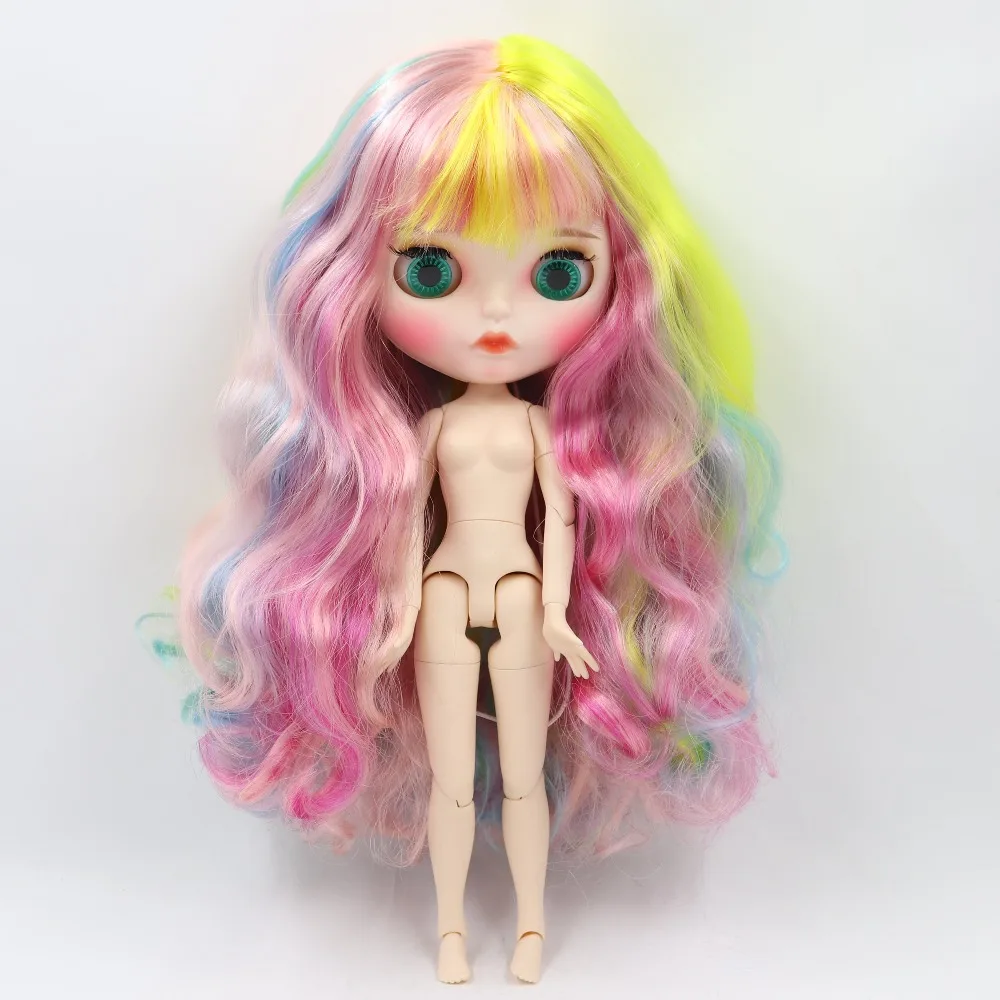 Leah – Premium Custom Neo Blythe Doll with Multi-Color Hair, White Skin & Matte Pouty Face 7 Leah – Premium Custom Neo Blythe Doll with Multi-Color Hair, White Skin & Matte Pouty Face 7
