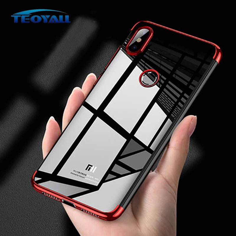 

TeoYall Plating Cover for Xiaomi A2 Lite Case for Redmi 6 Pro 6A 6X A2Lite Cases Glitter ShockProof Soft TPU Silicone Protector