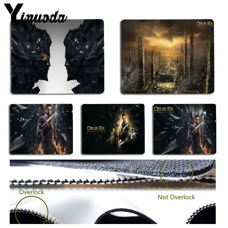 Подарочный коврик Yinuoda для мальчиков Deus Ex уникальный разделенный Настольный мыши