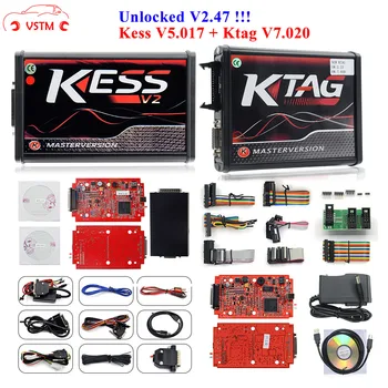 

100% No Tokens KESS V2 V5.017 V2.47 2.47 Master Version ECU Chip Tuning KESS 2 5.017 Used Online For Car Truck