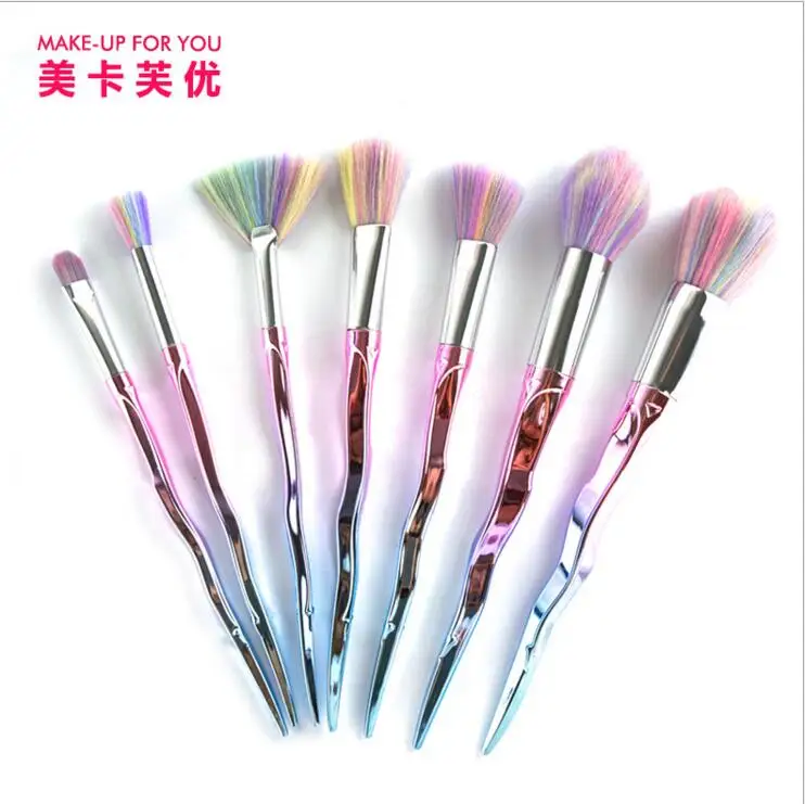 

MAKE-UP FOR YOU Brand new 7 Pcs Makeup Brushes Set Make Up Brushes Tools Cosmetic Foundation Brush Kits