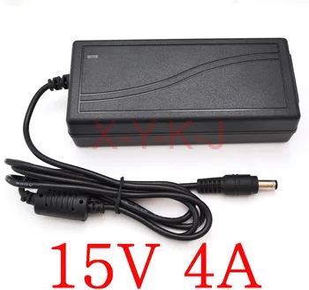 

100PCS High quality IC solutions AC 100V-240V DC 15V 4A Switch power supply, 60W LED adapter, DC 5.5*2.1-2.5mm Free shipping