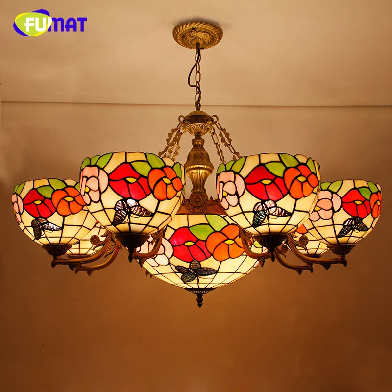 Fumat Vitray Avize Kisa Cam Sanati Lamba Oturma Odasi Bar Akdeniz Tarzi Dekoratif Mavi Barok Aydinlatma Armaturleri Light Fixtures Lamp Livingarte Lamp Aliexpress