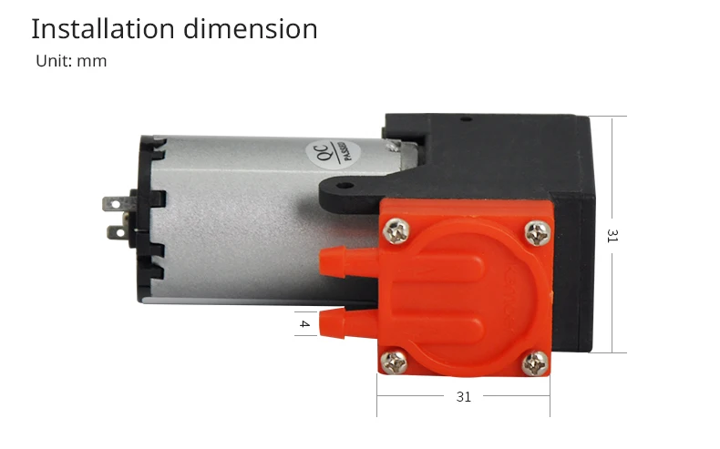 Kamoer KVP300 мембранный вакуумный насос 12 V/24 V mикро воздушный насос с кистью/с бесщеточным двигателем постоянного тока ручной Электрический миксер для теста насос длительный срок службы