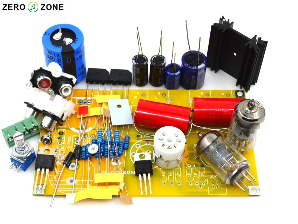 GZLOZONE DIY Hifi PRT 01A 6J1 Tube Preamp Kit / Stereo ...