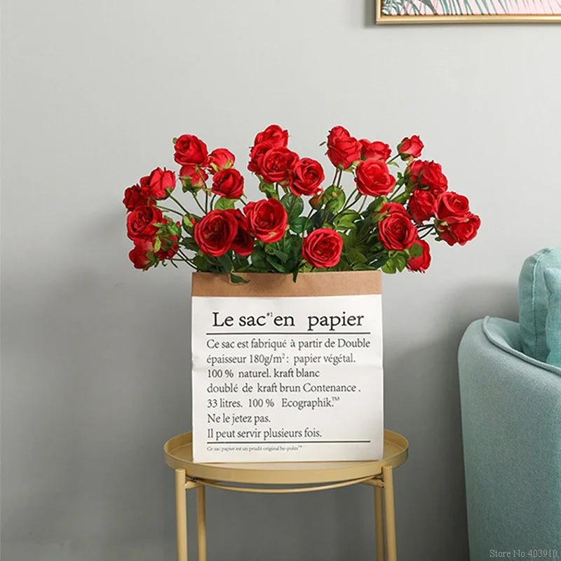 7 Heads Duola Rose branch Artificial flowers for Home Wedding road arch Decoration mariage Floral rose artificielle silk flores 7 Heads Duola Rose branch Artificial flowers for Home Wedding road arch Decoration mariage Floral rose artificielle silk flores