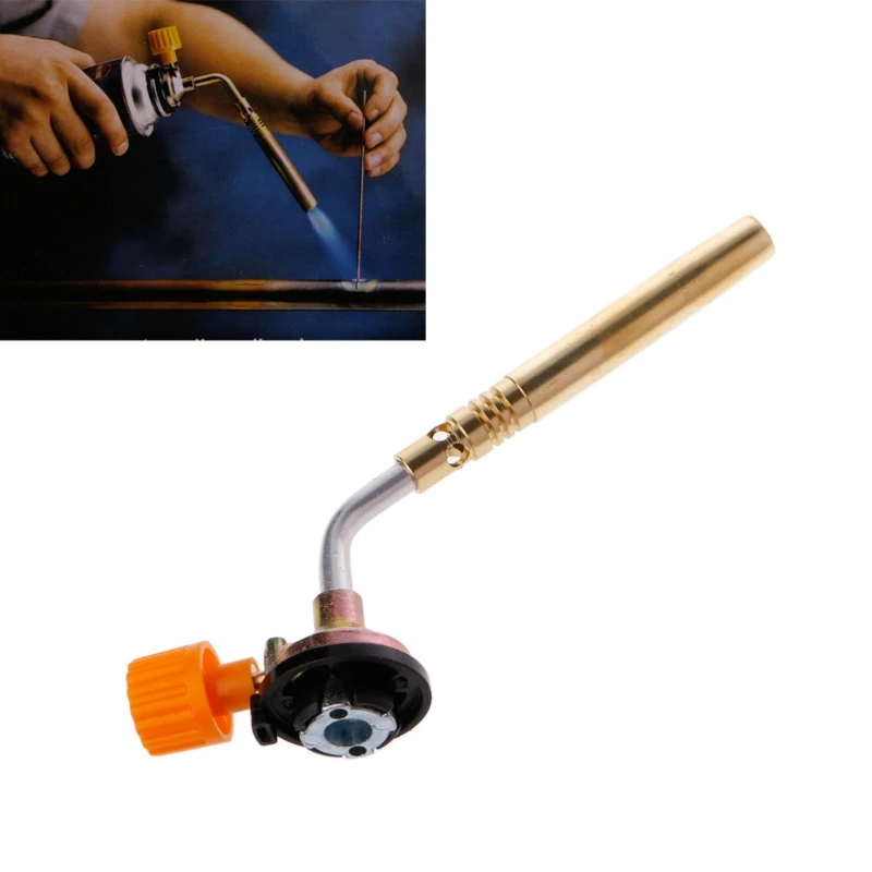 

Flamethrower Burner Butane Gas Blow Torch Hand Ignition Camping Welding BBQ Tool
