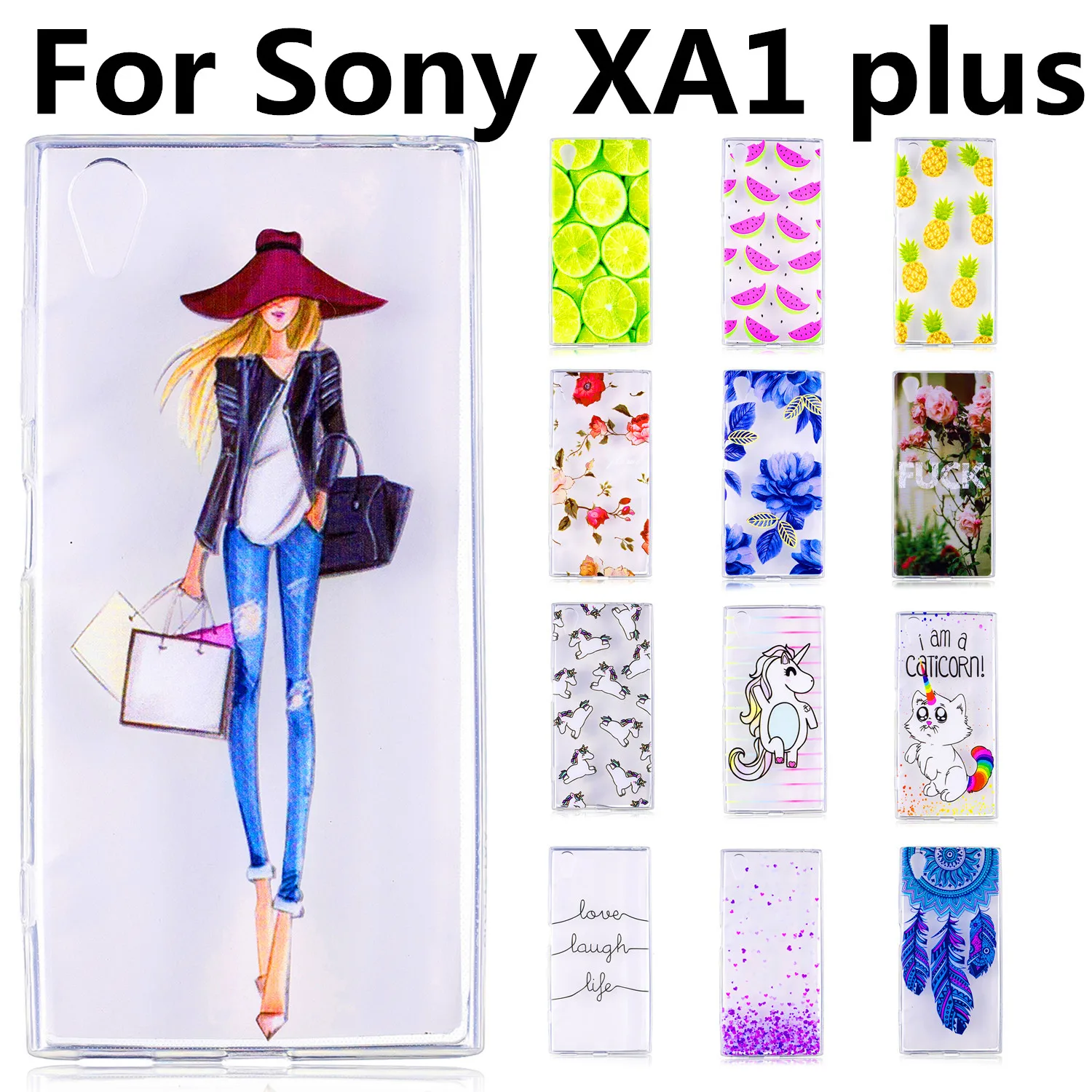 XA1 plus 5.5 phone case for Sony Xperia XA 1 PLUS silicon cases XA1plus beauty sexy girls back covers capa Coque Bumper |