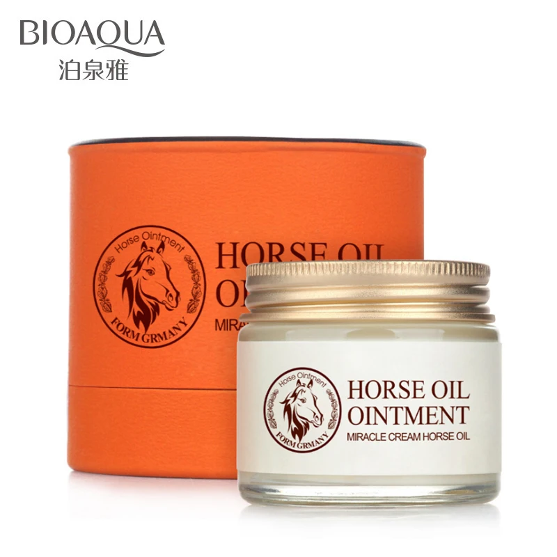 

Bioaqua horse oil cream anti aging cream scar face body whitening cream ageless korean cosmetic skin care whitening moisturizing